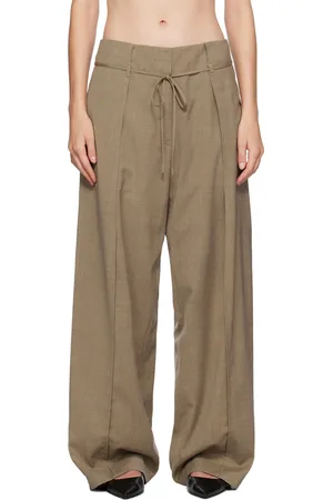 LE 17 SEPTEMBRE Beige Drawstring Trousers
