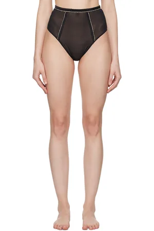 FLEUR DU MAL Black Brilliant Briefs