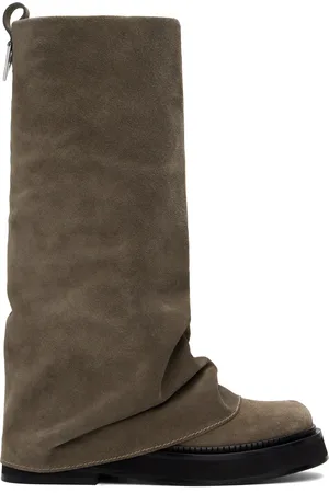 The Attico Taupe Robin Combat Boots