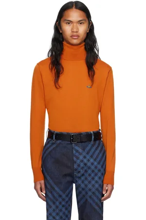 Vivienne Westwood Orange Embroidered Turtleneck