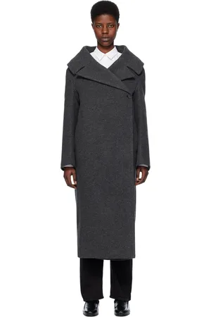 Totême Gray Wrap Coat