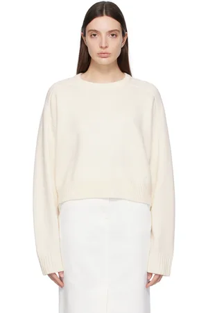 Loulou de Saison Off-White Bruzzi Sweater