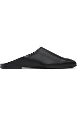 Courrèges Black Heritage Leather Mules