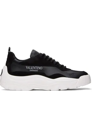 VALENTINO GARAVANI Black Gumboy Calfskin Sneakers