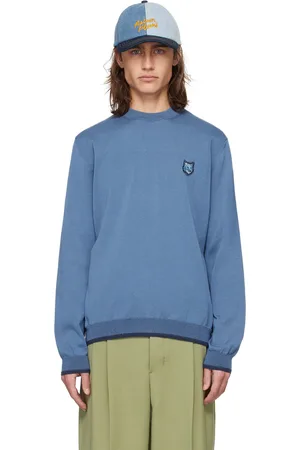 Maison Kitsuné Blue Bold Fox Head Sweater