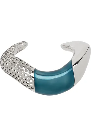 Kiko Kostadinov Silver & Blue Liber Bracelet