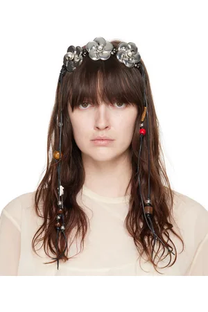 Chopova Lowena Black Flower Headband