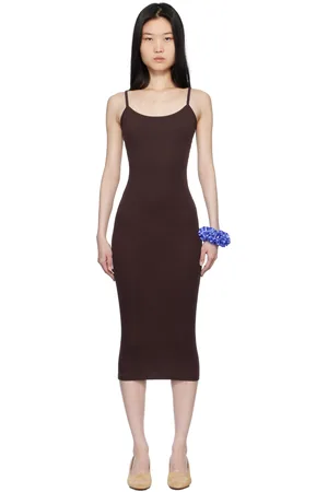 Flore Flore Brown Bibi Midi Dress