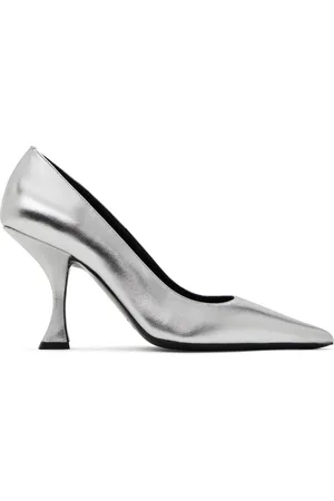 By Far Silver Viva Heel