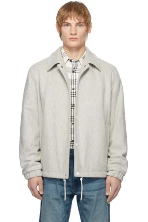 HUGO BOSS Gray Regular-Fit Padded Coach Jacket