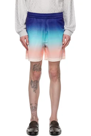 Casablanca Navy & Pink Gradient Football Shorts