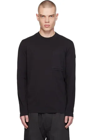 Moncler Black Patch Pocket Long Sleeve T-Shirt