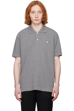 Maison Kitsuné Gray Bold Fox Head Patch Comfort Polo