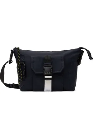 A.P.C. Navy Trek Satchel Bag