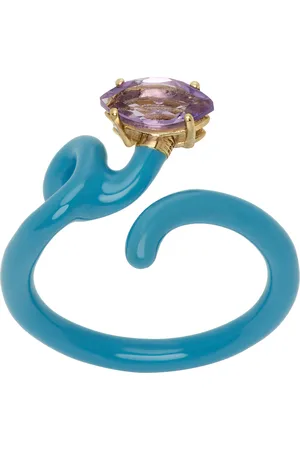 BEA BONGIASCA Blue Baby Vine Ring
