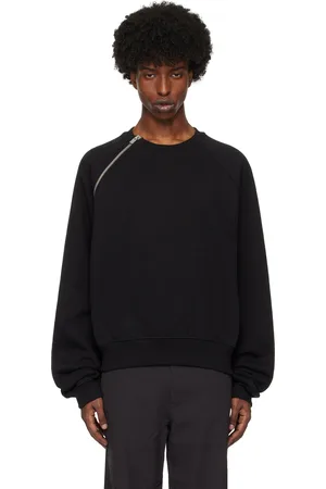 HELIOT EMIL Sequence Zip Crewneck Sweatshirt
