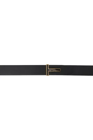 Tom Ford Grain Leather Insert Buckle T Belt
