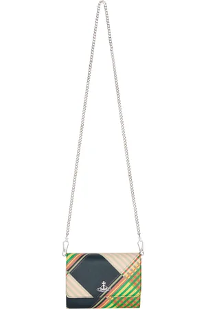 Vivienne Westwood Multicolor Saff Print Crossbody Wallet