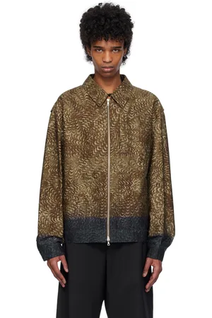 DRIES VAN NOTEN Brown Cotton Drill Jacket