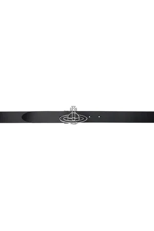 Vivienne Westwood Black Line Orb Buckle Belt