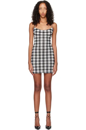 Miaou SSENSE Work Capsule – Black & Off-White Anya Minidress