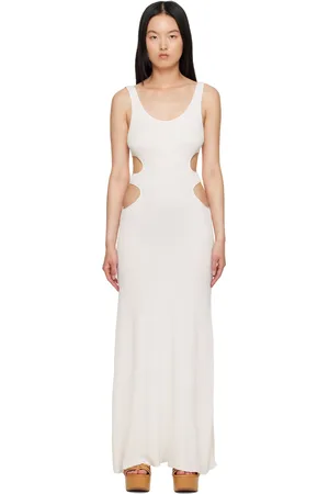 Chloé Off-White Cutout Maxi Dress