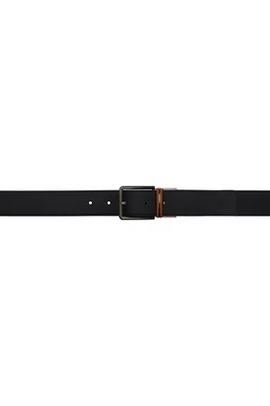 Ermenegildo Zegna Black & Brown Leather Reversible Belt