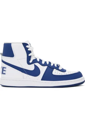 Comme des Garçons Blue & White Nike Edition Terminator High Sneakers