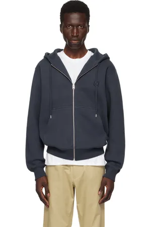 Maison Kitsuné Navy Bold Fox Head Hoodie
