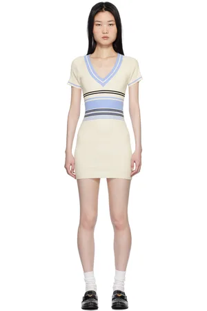 Frankies Bikinis Off-White Uptown Knit Minidress