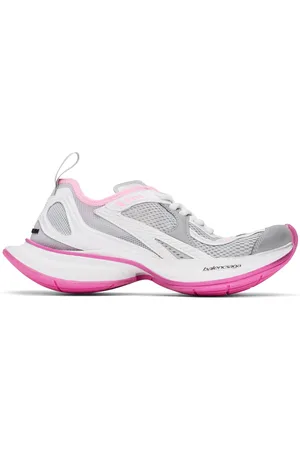 Balenciaga Gray & Pink Circuit Sneakers