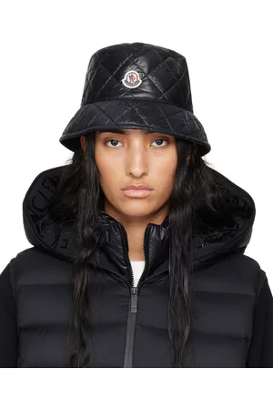 Moncler Black Quilted Bucket Hat