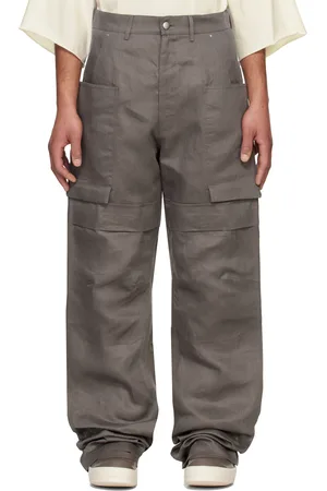 Rick Owens Gray Hollywood Stefan Cargo Pants