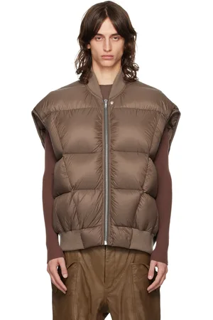Rick Owens Brown Porterville Luxor Flight Down Vest