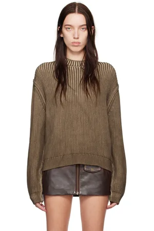 Guess Brown Vintage Washed Sweater