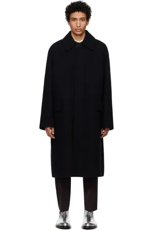Jil Sander Black Sport Felt Coat