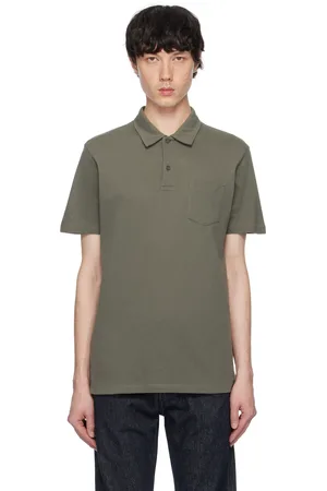 Sunspel Khaki Riviera Polo