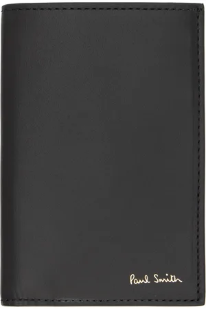 Paul Smith Black Signature Stripe Interior Credit Card Wallet