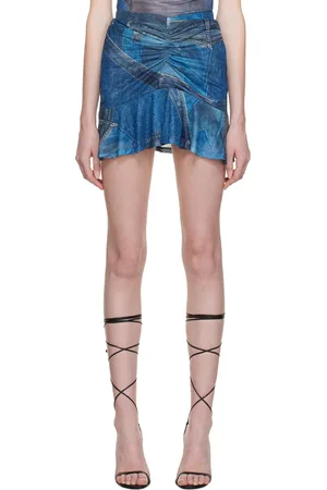 Miaou Blue Alva Miniskirt