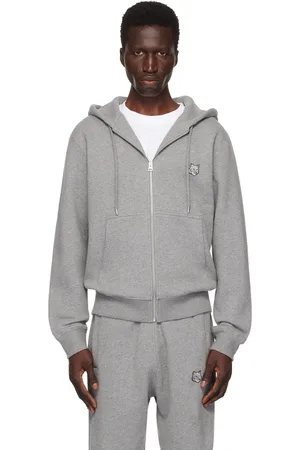 Maison Kitsuné Gray Bold Fox Head Hoodie