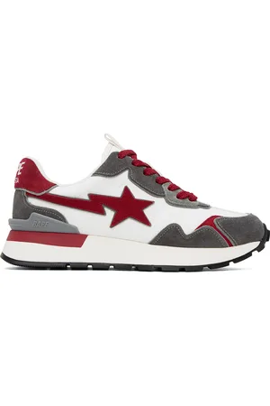 BAPE White & Gray Roadsta Express #2 Sneakers