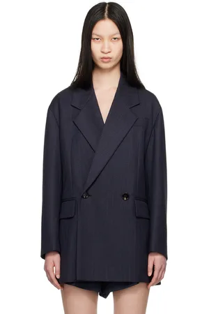 Bottega Veneta Navy Wool Blazer