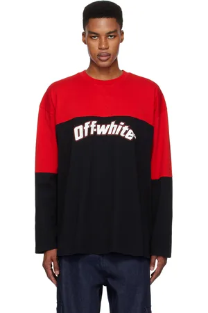 OFF-WHITE Red & Black Half Arrow Wide T-shirt