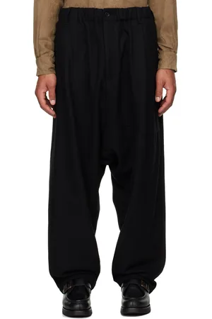 ENGINEERED GARMENTS Black Flannel Sarrouel Trousers
