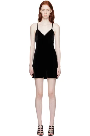 Alexander Wang Black Crystal Charm Minidress