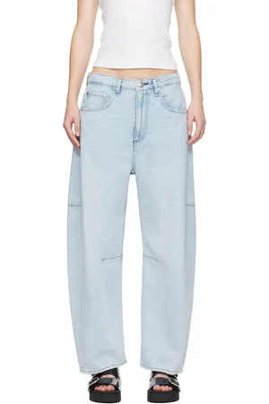 RAG&BONE Blue Straight Charlie High-Rise Barrel Jeans