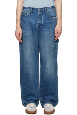 KSUBI Blue Maxx Mids Oversized Straight Jeans