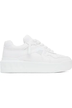 VALENTINO GARAVANI White One Stud XL Nappa Leather Low-Top Sneakers