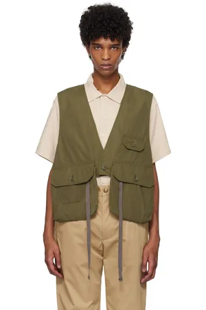ENGINEERED GARMENTS Khaki Fowl Vest