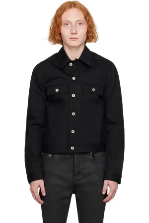 Rick Owens Black Porterville Button Denim Jacket